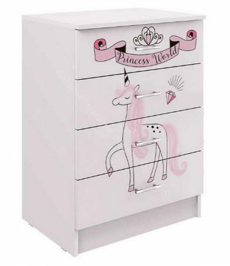 Комод "Юниор-2" ЛДСП Принцесса