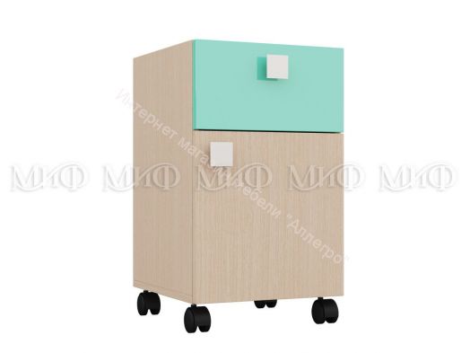 Тумба "Юниор-1" Бирюза матовая