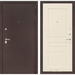 Дверь Входная Лабиринт CLASSIC антик медный 03 Крем софт металлическая