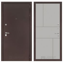 Дверь Входная Лабиринт CLASSIC антик медный 21 Грей софт металлическая