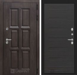 Входная дверь Лабиринт ЛОНДОН ТЕРМО 14 Эковенге горизонтальный
