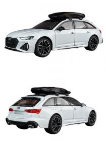 Модель автомобиля Audi RS6 с багажником метал, многофункциональная 1:24 свет, звук, инерция (1900-280)