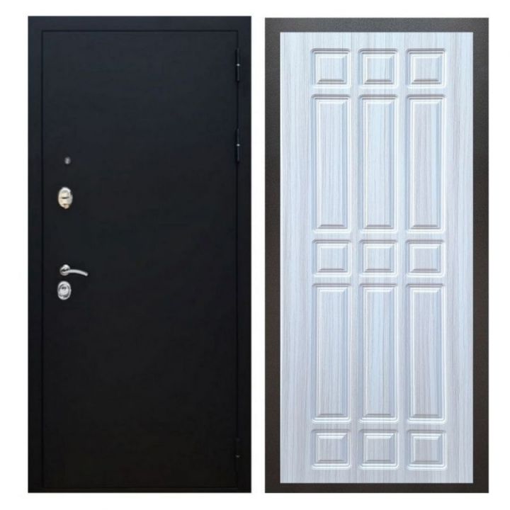 Дверь входная металлическая Great Doors X5 Черный муар ФЛ-33 Сандал Светлый