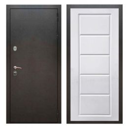 Дверь входная Great Doors Х5 Серебро Антик ФЛ-39 Белый Софт