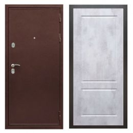 Дверь входная металлическая Great Doors Х5 Антик Медь ФЛ-117 Бетон Светлый