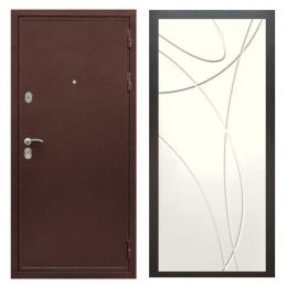 Дверь входная металлическая Great Doors Х5 Антик Медь ФЛ-247 Белый Ясень