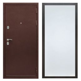 Дверь входная металлическая Great Doors Х5 Антик Медь ФЛ-Гладкая Белый Софт