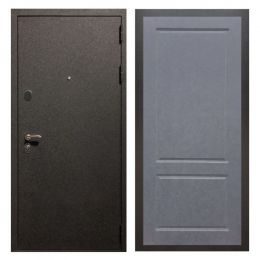Дверь входная металлическая Great Doors X5 Черный крокодил ФЛ-117 Штукатурка Графит