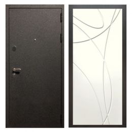 Дверь входная металлическая Great Doors X5 Черный крокодил ФЛ-247 Белый Ясень