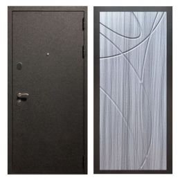 Дверь входная металлическая Great Doors X5 Черный крокодил ФЛ-247 Сандал Серый