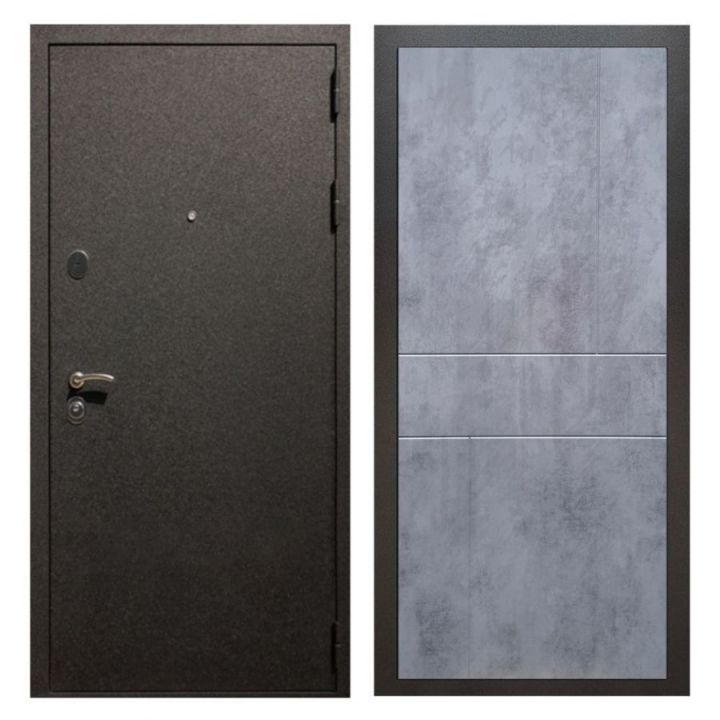 Дверь входная металлическая Great Doors X5 Черный крокодил ФЛ-290 Бетон Темный