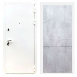 Дверь входная Great Doors Х5 Шагрень Белая ФЛ-290 Бетон Светлый