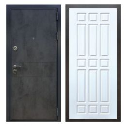 Дверь входная Great Doors X290 Бетон Темный ФЛ-33 Белый Софт