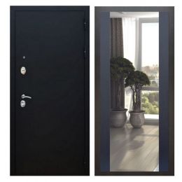 Дверь входная Great Doors X5 Черный муар Зеркало Макси Венге