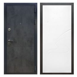 Дверь входная Great Doors X290 Бетон Темный ФЛ-258 Белый Софт