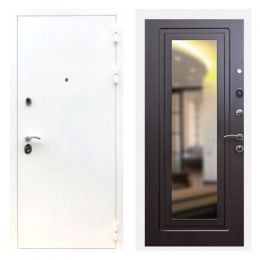 Дверь входная Great Doors Х5 Шагрень Белая Зеркало Мини ФЛЗ-120 Венге
