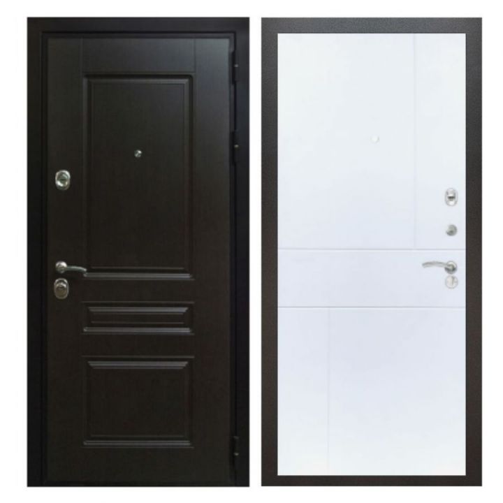 Дверь входная металлическая Great Doors Х Премиум Венге ФЛ-290 Белый Софт