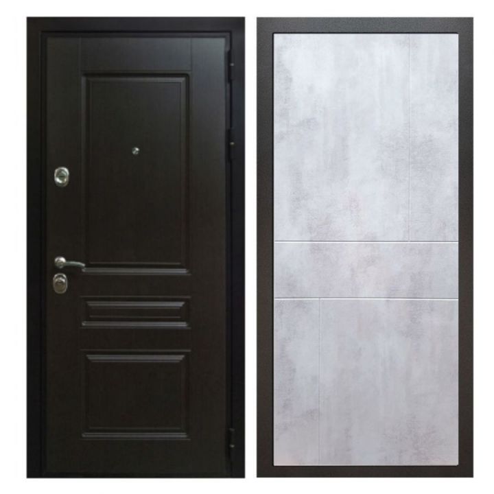 Дверь входная металлическая Great Doors Х Премиум Венге ФЛ-290 Бетон Светлый