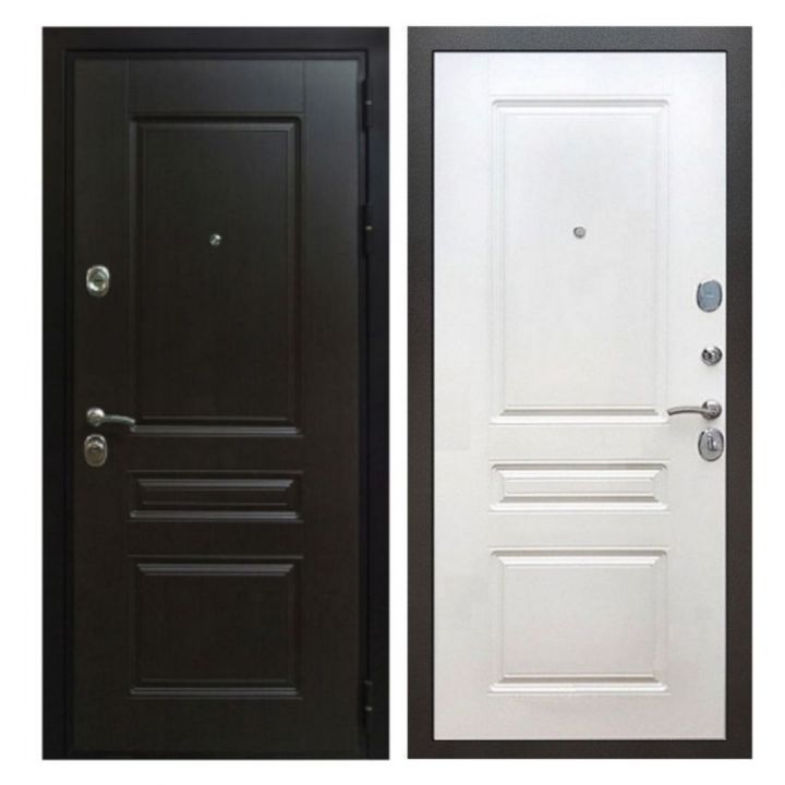 Дверь входная металлическая Great Doors Х Премиум Венге ФЛ-243 Белый Ясень