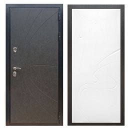 Дверь входная Great Doors X248 Штукатурка Графит ФЛ-258 Белый Софт