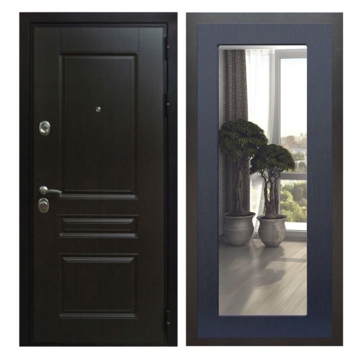 Дверь входная Great Doors Х Премиум Венге Зеркало 18 Венге