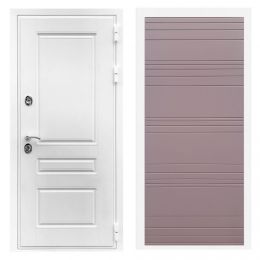 Дверь входная Great Doors Х Премиум Белая Шагрень ФЛ-14 Ясень Шоколад
