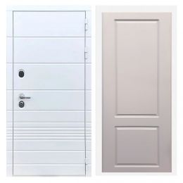 Дверь входная Great Doors X-TR Белый Софт ФЛ-117 Софт Грей