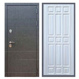 Дверь входная Great Doors Х21 Штукатурка Графит ФЛ-33 Сандал Светлый
