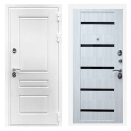 Дверь входная Great Doors Х Премиум Белая Шагрень Царга СБ-14 Сандал Светлый Темный Лакобель