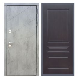 Дверь входная Great Doors Х22 Бетон Темный ФЛ-243 Венге
