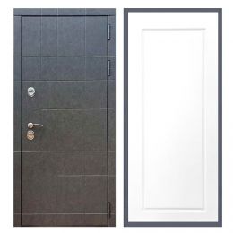 Дверь входная Great Doors Х21 Штукатурка Графит ФЛ-119 Белый Софт