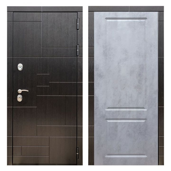 Дверь входная металлическая Great Doors Х20 Венге ФЛ-117 Бетон Темный
