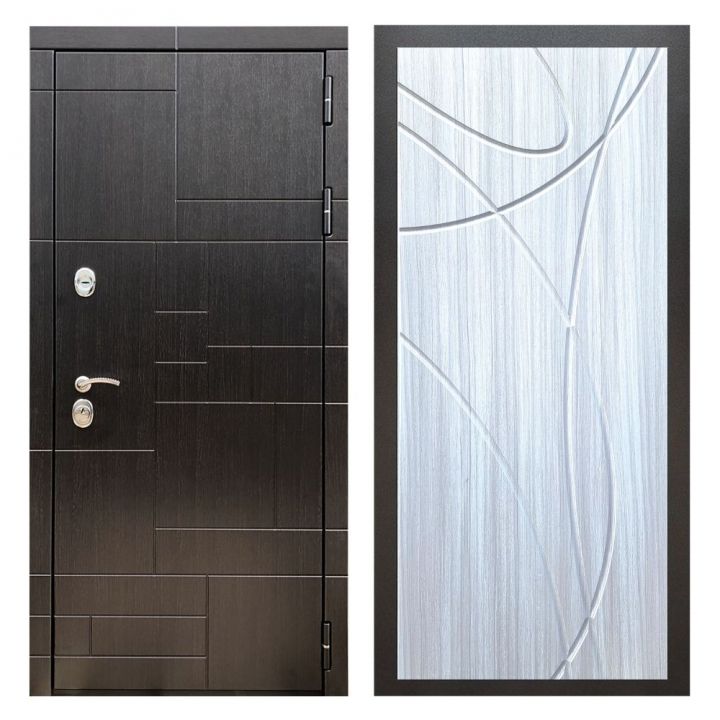 Дверь входная металлическая Great Doors Х20 Венге ФЛ-247 Сандал Светлый