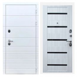 Дверь входная Great Doors X-TR Белый Софт Царга СБ-14 Сандал Светлый Темный Лакобель