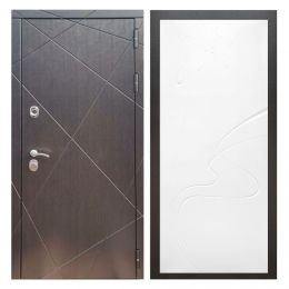 Дверь входная металлическая Great Doors Х13 Венге ФЛ-258 Белый Софт