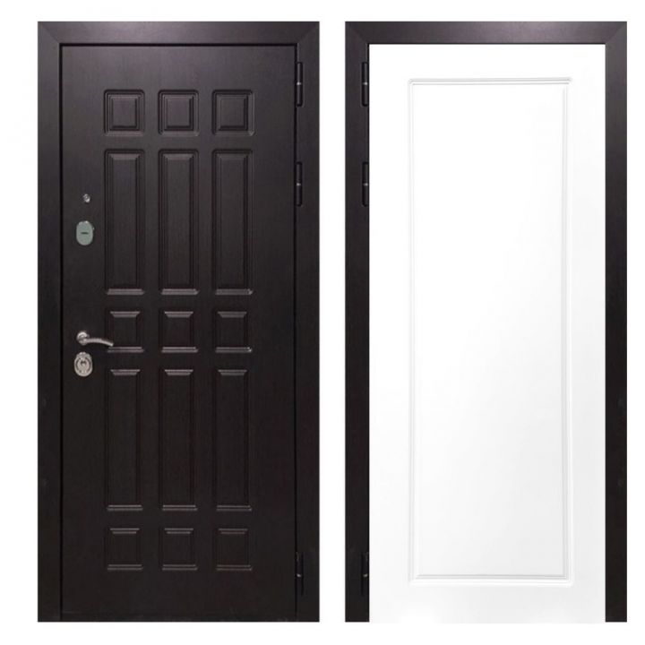 Дверь входная металлическая Great Doors Х8 Венге ФЛ-119 Белый Софт
