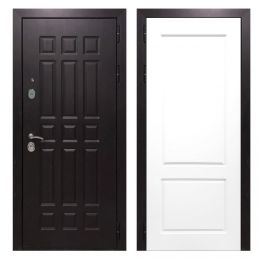 Дверь входная металлическая Great Doors Х8 Венге ФЛ-117 Белый Софт