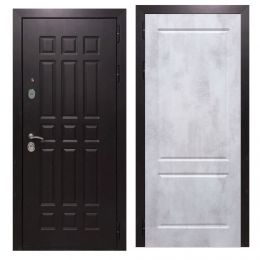 Дверь входная металлическая Great Doors Х8 Венге ФЛ-117 Бетон Светлый