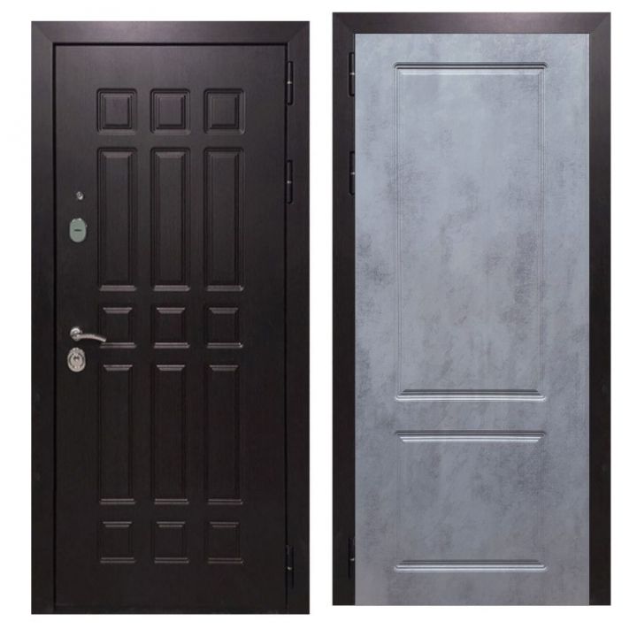Дверь входная металлическая Great Doors Х8 Венге ФЛ-117 Бетон Темный