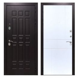 Дверь входная металлическая Great Doors Х8 Венге ФЛ-290 Белый Софт