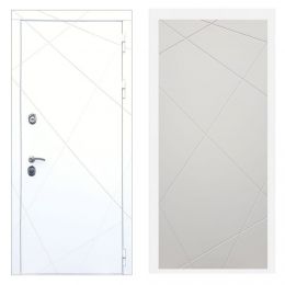 Дверь входная Great Doors Х13 Белая шагрень ФЛ-291 Софт Шампань