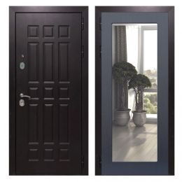Дверь входная Great Doors Х8 Венге Зеркало 18 Венге