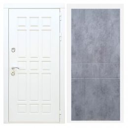 Дверь входная Great Doors Х8 Белая Шагрень ФЛ-290 Бетон Темный