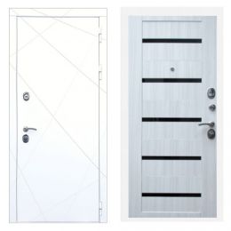 Дверь входная Great Doors Х13 Белая шагрень Царга СБ-14 Сандал Светлый Темный Лакобель