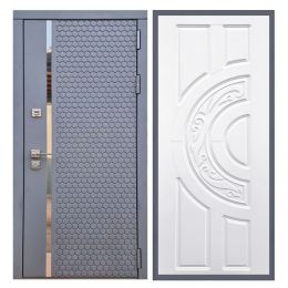Дверь входная Great Doors Х24 Силк Титан ФЛ-232 Белый Софт