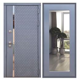 Дверь входная Great Doors Х24 Силк Титан Зеркало 18 Силк Титан