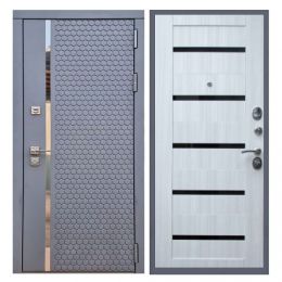 Дверь входная Great Doors Х24 Силк Титан Царга СБ-14 Сандал Светлый Темный Лакобель