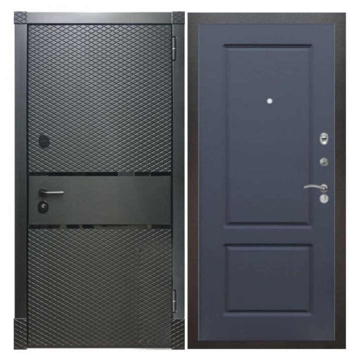 Дверь входная металлическая Great Doors Х15 Черный Кварц ФЛ-117 Силк Титан