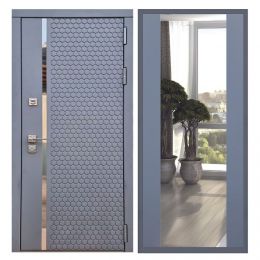 Дверь входная Great Doors Х24 Силк Титан Зеркало Макси Силк Титан