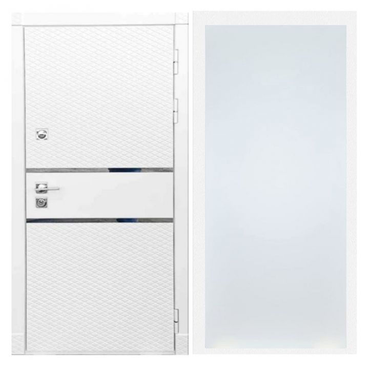 Дверь входная Great Doors Х15 Белый Софт ФЛ-Гладкая Белый Софт